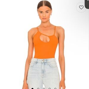 ALIX NYC - Dorset Bodysuit in Tangerine 🍑